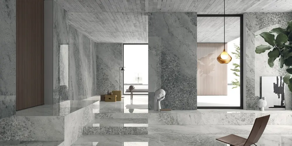 tuiles de quartz salon