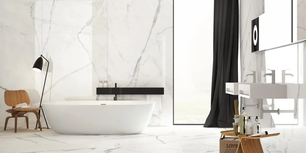 céramique grand format salle de bain