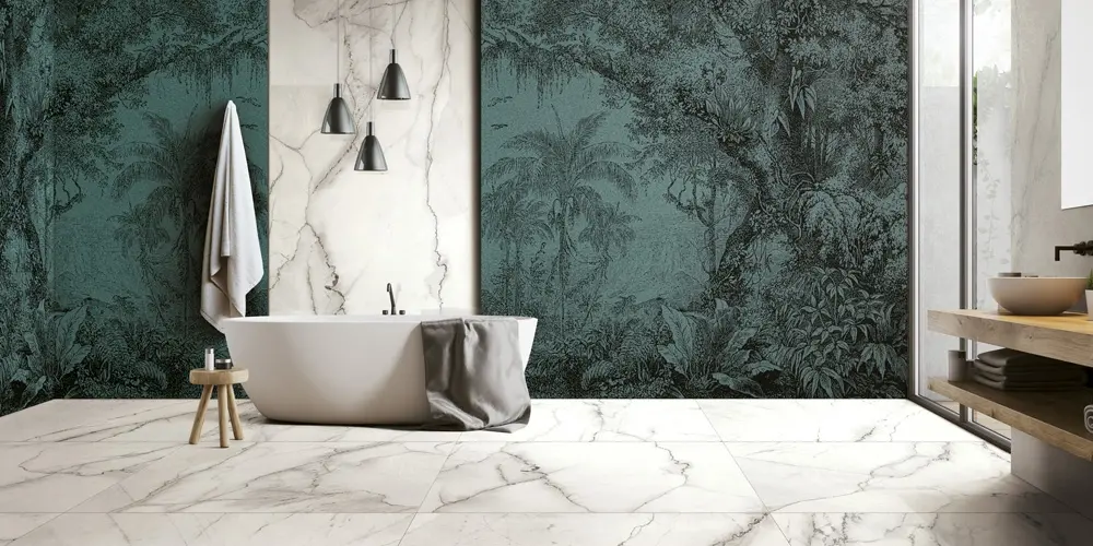 céramique grand format salle de bain