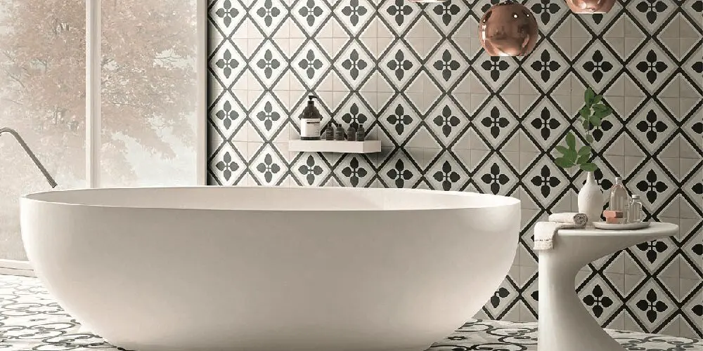 Céramique rétro baignoire