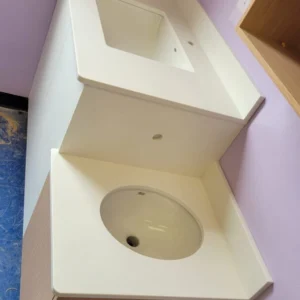 Comptoir de salle de bain Quartz