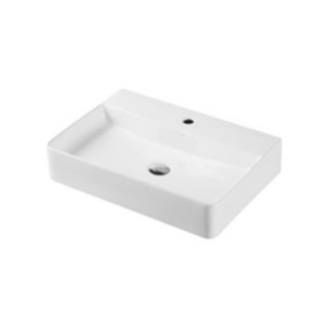 lavabo de salle de bain carré blanc