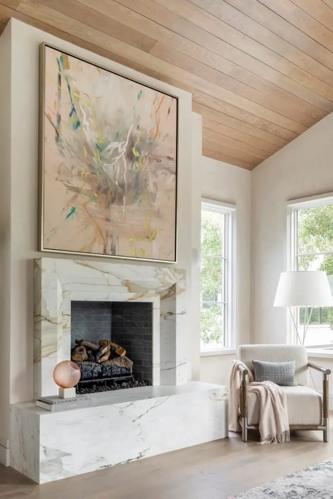 marble fireplace