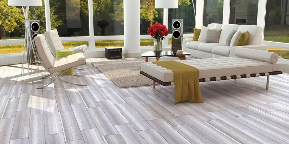 plancher de céramique salon