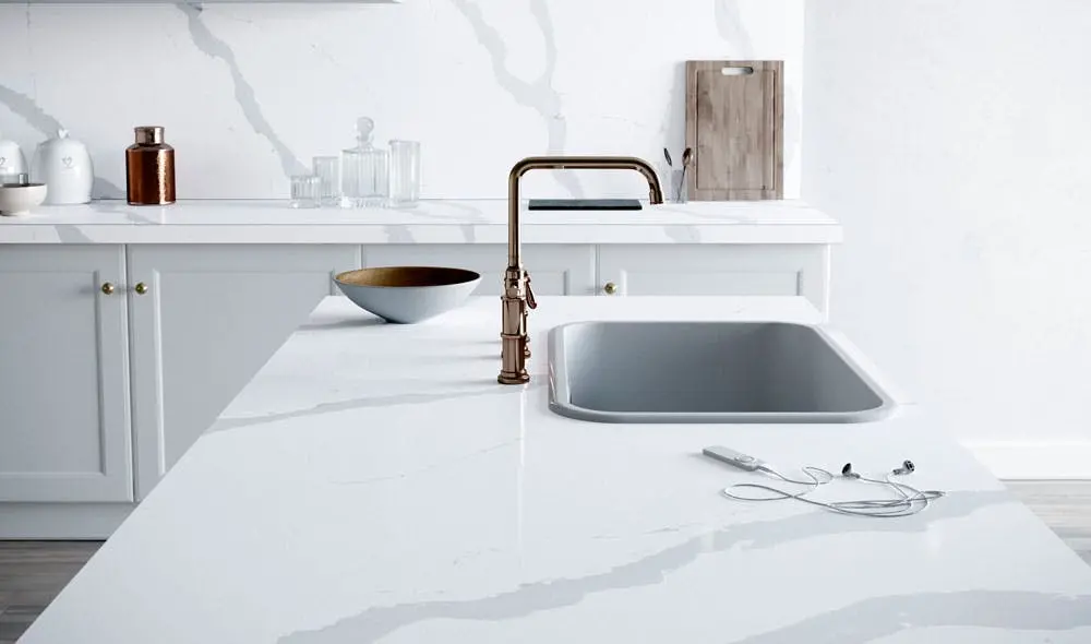 Countertops: Antibacterial and easy to maintain, choose quartz