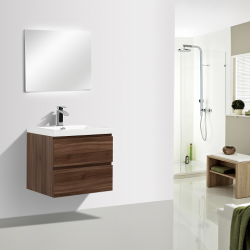 vanité de salle de bain brune