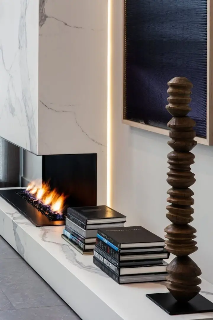 dekton fireplace montreal laval boisrbiand