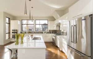 Bright kitchen interior