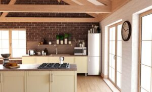 Rustic kitchen interior